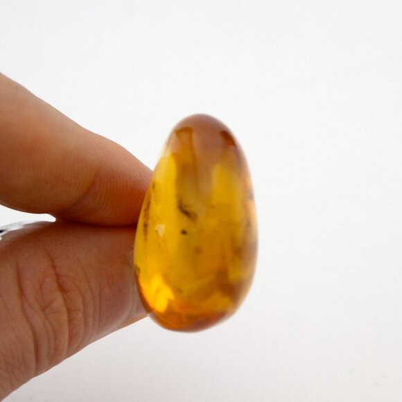 Baltic Amber Pendant with Insect Inclusion, 100% Natural Golden Amber stone 11gr - Picture 7 of 8